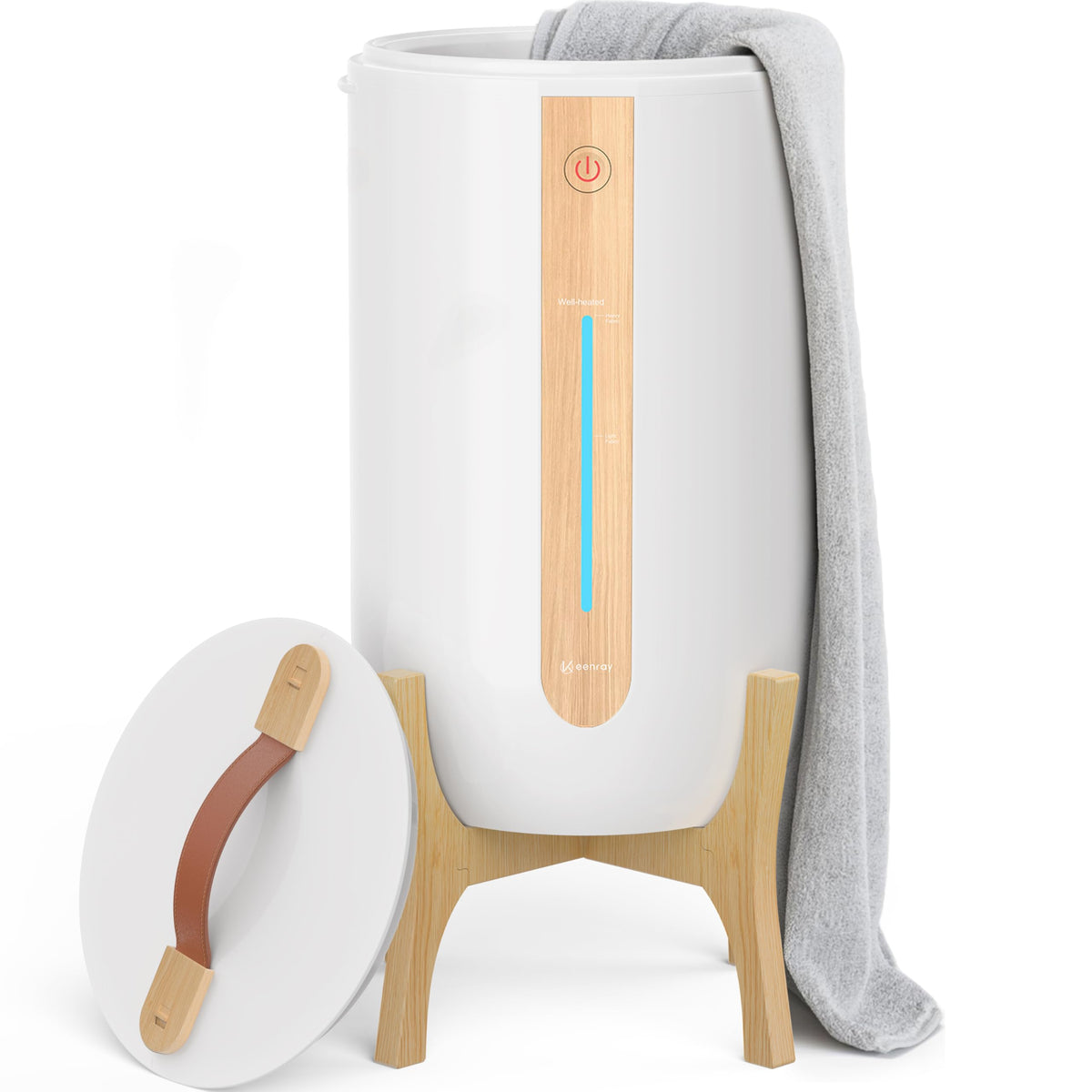 Keenray Towel Warmer - White/Wood