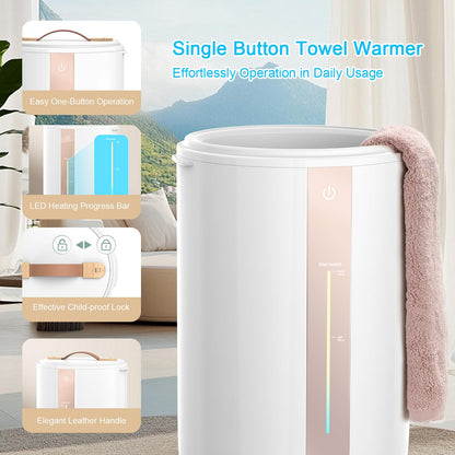 Keenray Towel Warmer - White/Champagne Gold