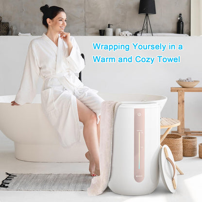 Keenray Towel Warmer - White/Champagne Gold